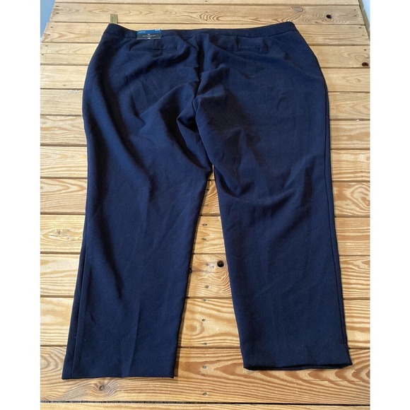 NWT $47 Worthington Zip Pocket Ankle Pants Size 24W Women’s Black - Picture 2 of 11